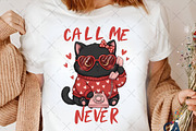 Funny Sarcastic Valentine Black Cat, an Illustration by Creative Art (Thumbnail 4 of 6)