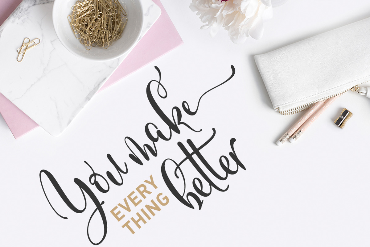 Shellonitha, a Script Font by Franstudio (Photo 5 of 9)