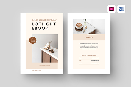Ebook | MS Word & Indesign, a Magazine Template by Leaflove