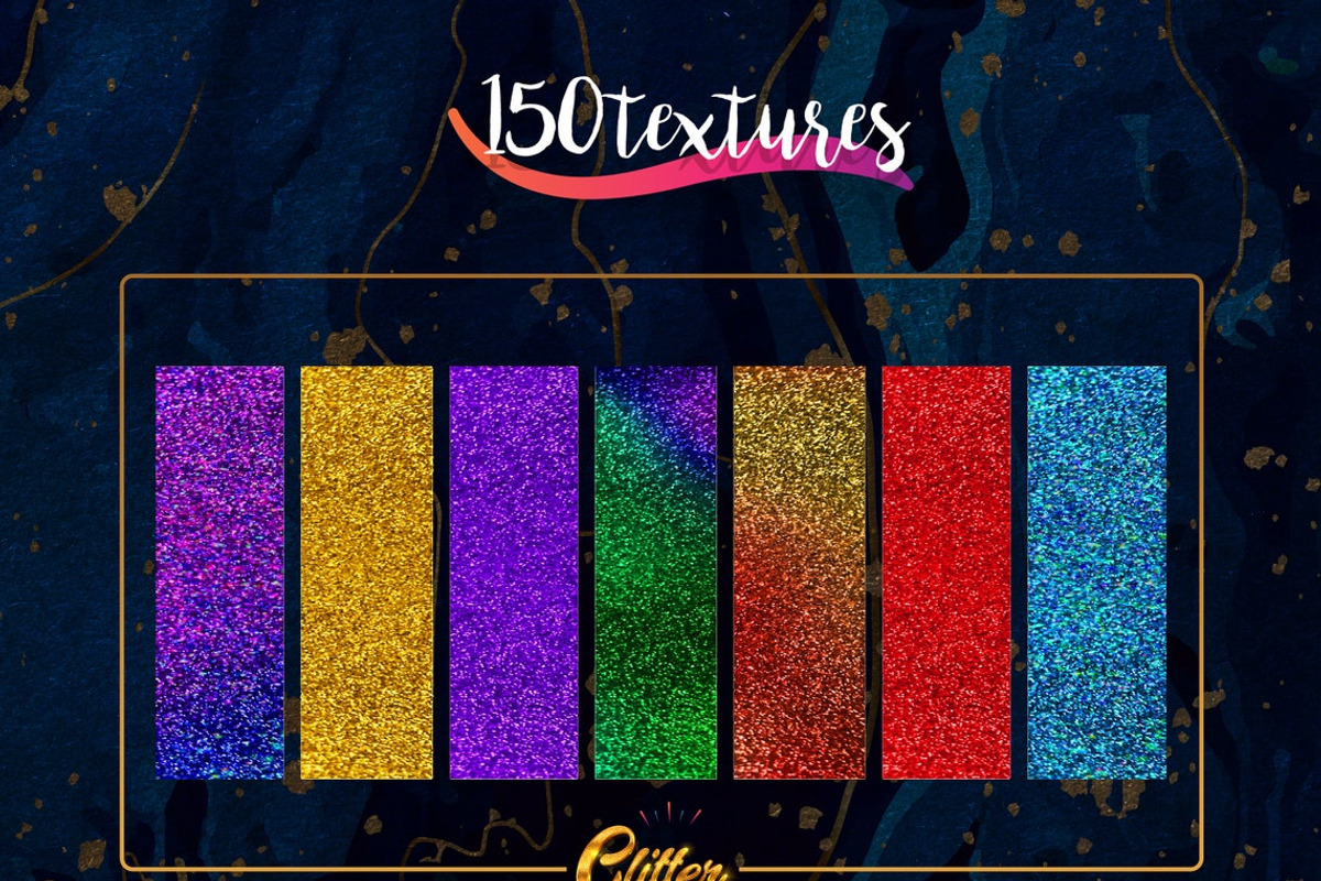 Procreate glitter brushes + textures, a Brush Add-On by Endete & Mazak brushes (Photo 6 of 6)