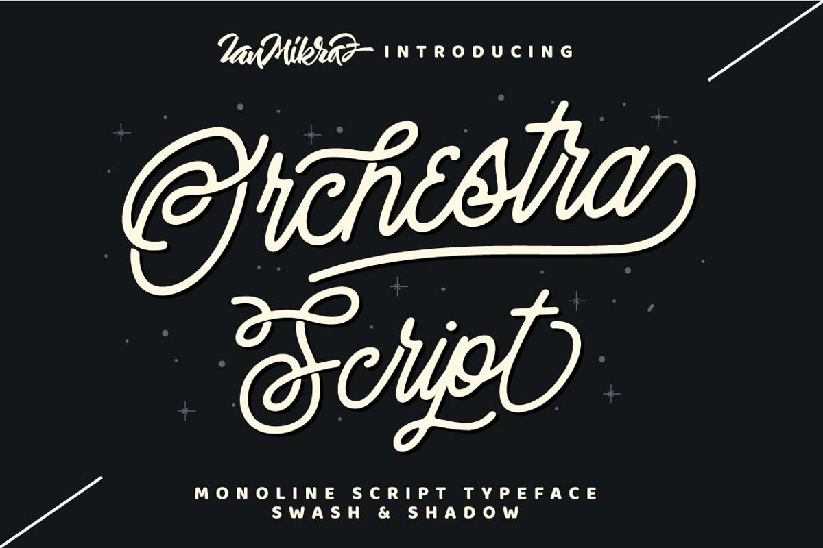 Orchestra Script - Monoline Typeface