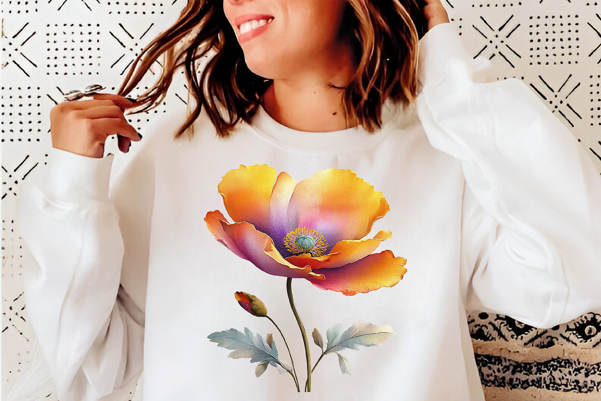 Whimsical spring poppy flowers Png, an Illustration by SinaCreation (Photo 9 of 11)