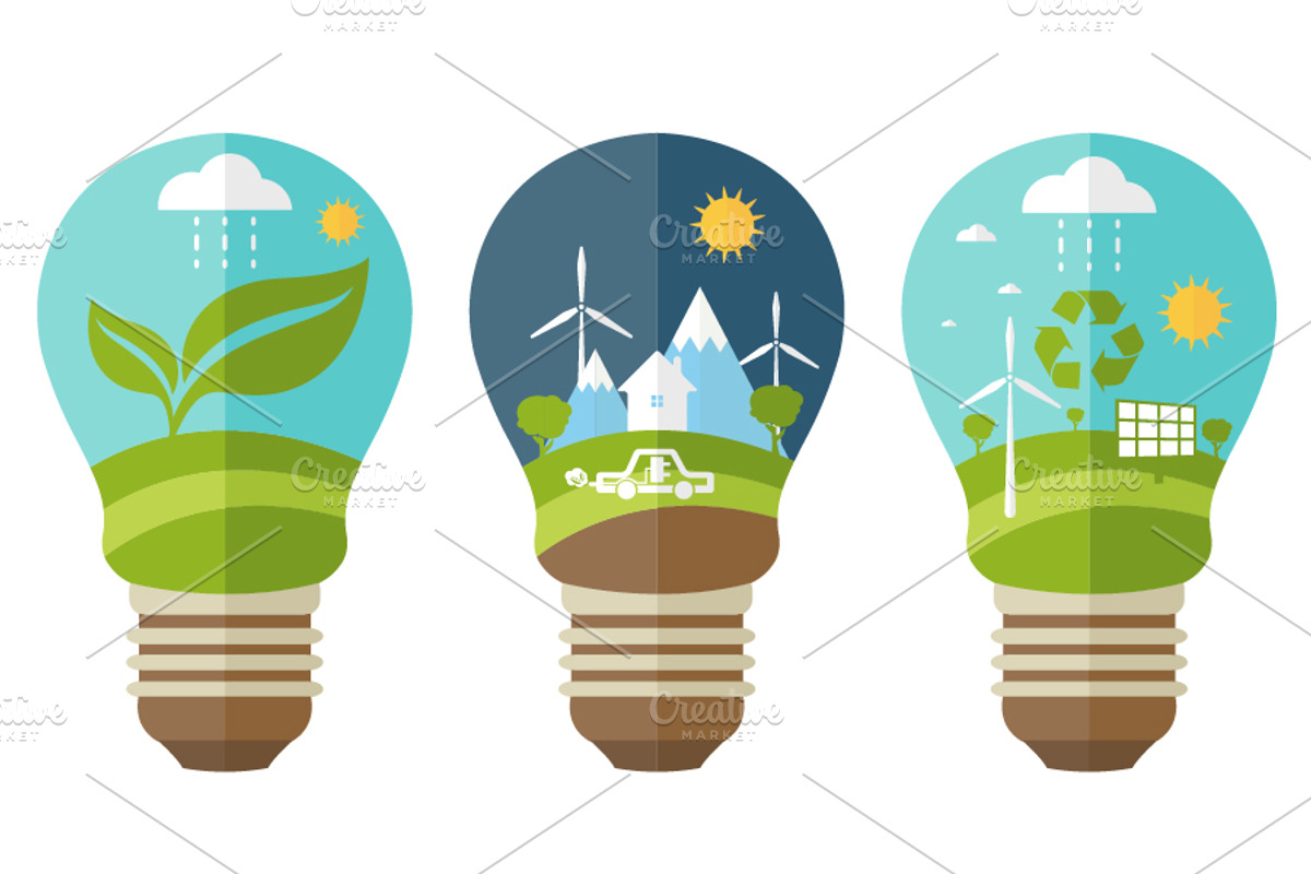 Green energy, an Illustration by UVAconcept