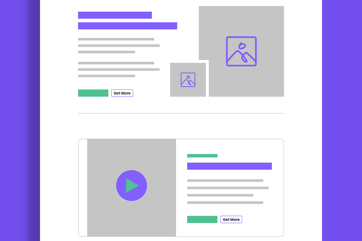 Clean Web Wireframe Template, a Wireframe Template by MightyDesign (Photo 5 of 9)