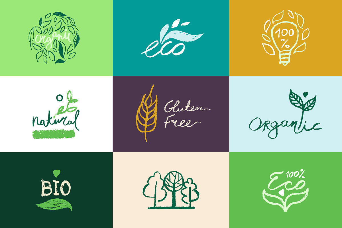 Organic shapes & Ecology concept, a Branding & Logo Template by Folkheart (Photo 3 of 20)