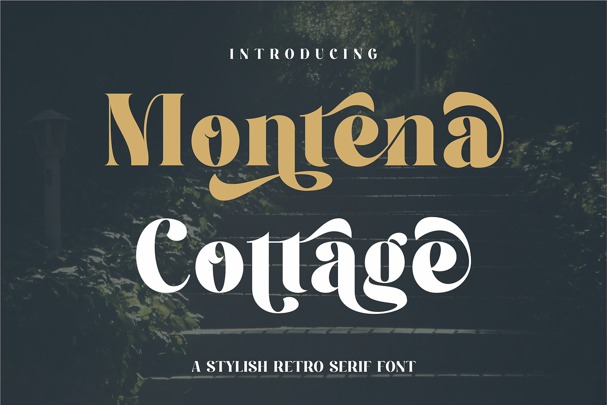 Montena Cottage Stylish Retro Serif, a Serif Font by Dylla_studio (Photo 1 of 10)