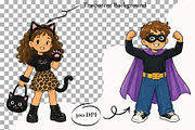 90s Kids Halloween Party Clipart PNG, a Seasonal Illustration by SugarCloudStudioArt (Thumbnail 2 of 6)