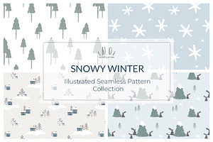 Snowy Winter Pattern Collection