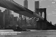 in a hurry Handwriting | Font, a Script Font by Stefanie Madison (Thumbnail 1 of 2)