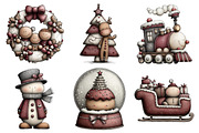 Gingerbread Christmas PNG Clipart, an Illustration by Daily.Designs (Thumbnail 4 of 5)