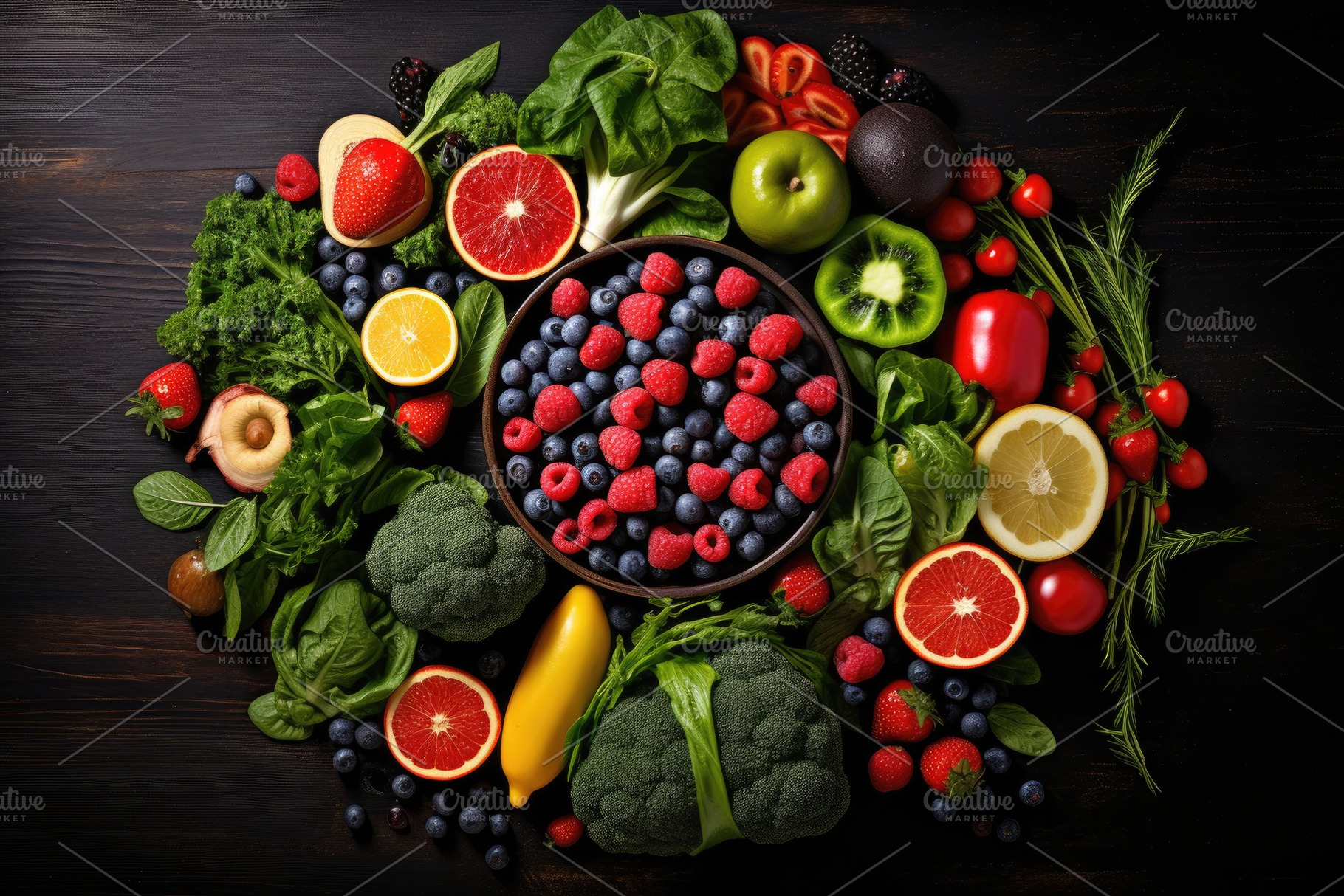 Healthy food background with fruits, a Photo by Iftikhar Alam