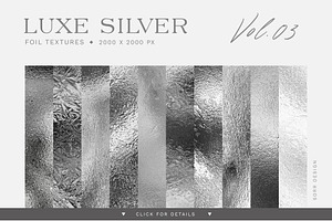 10 Luxe Silver Textures Vol.03