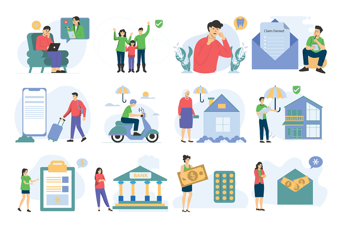 Insurance Illustration Pack, an Illustration by Vector Portal (Photo 4 of 5)