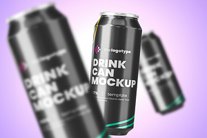 Drink Can Scene Mockup, an Advertising Mockup by Se٧enStudio