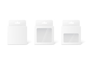 Mockups Set Of Box Tab With Window