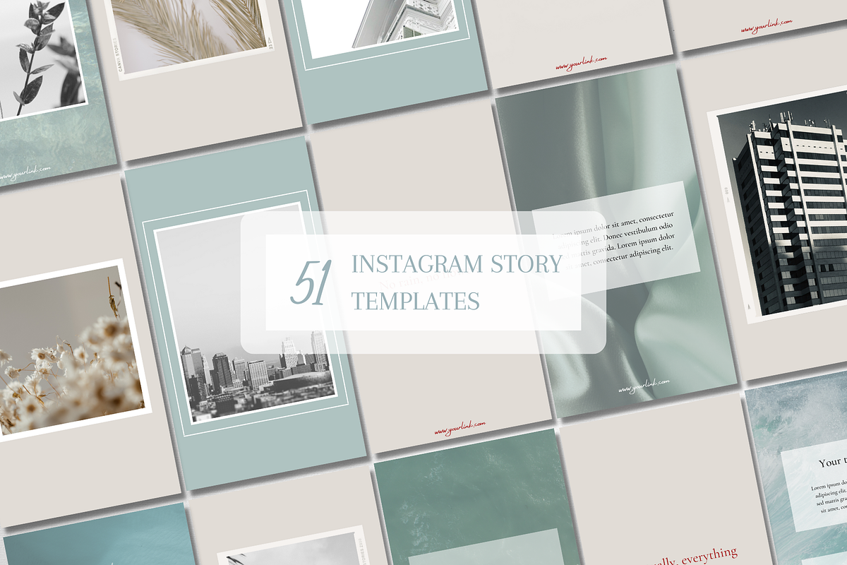 Ocean Instagram Story Templates, a Social Media Template by IRISEA DESIGNS (Photo 1 of 6)