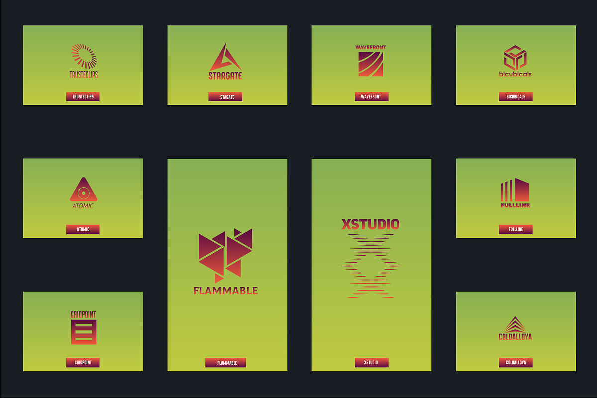20 abstract logo, a Branding & Logo Template by airunreal (Photo 3 of 4)