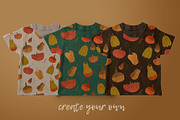 pumpkin watercolor pattern, a Pattern Graphic by watercolor kamill (Thumbnail 4 of 11)
