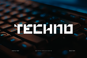 Rosket Techno Font, a Sans Serif Font by QR Design Studio (Thumbnail 2 of 8)