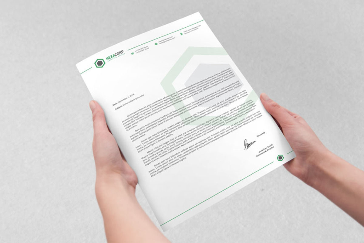 Corporate Letterhead 1 with MS Word, a Stationery Template by ND Design (Photo 5 of 5)