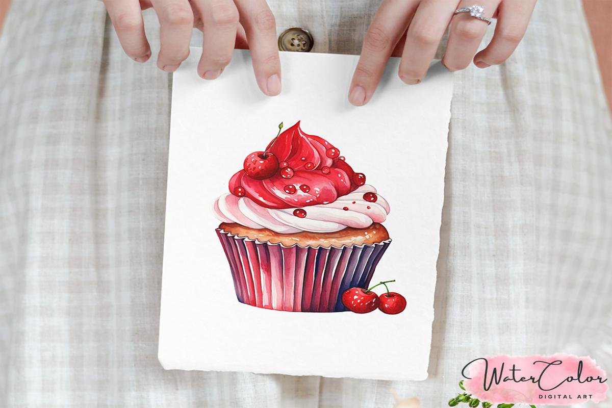 The Cute Sweets Collection Clipart, a Food Illustration by Watercolor Digital (Photo 18 of 18)