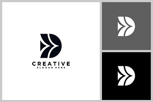 Modern Letter D Vector Logo Icon, a Finance Illustration by quadrazo