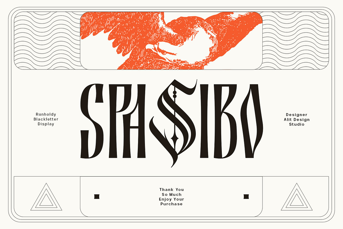 Runholdy Typeface, a Blackletter Font by alit design (Photo 15 of 15)
