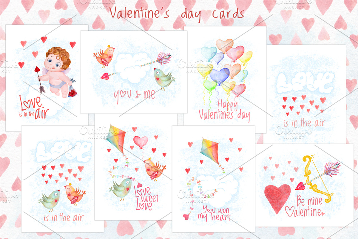 Valentine's Day Cards - Love Set, a Card Template by antuanetto (Photo 3 of 8)