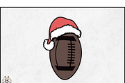 12 Christmas Football SVG Bundle, a Graphic by BeeCraftR (Thumbnail 10 of 11)