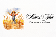 Watercolor Golden Wheat Field, a Food Illustration by New-School-Wave (Thumbnail 5 of 5)