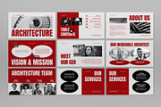 Red Gothic Architecture Power Point, a Presentation Template by graphicook (Thumbnail 2 of 5)