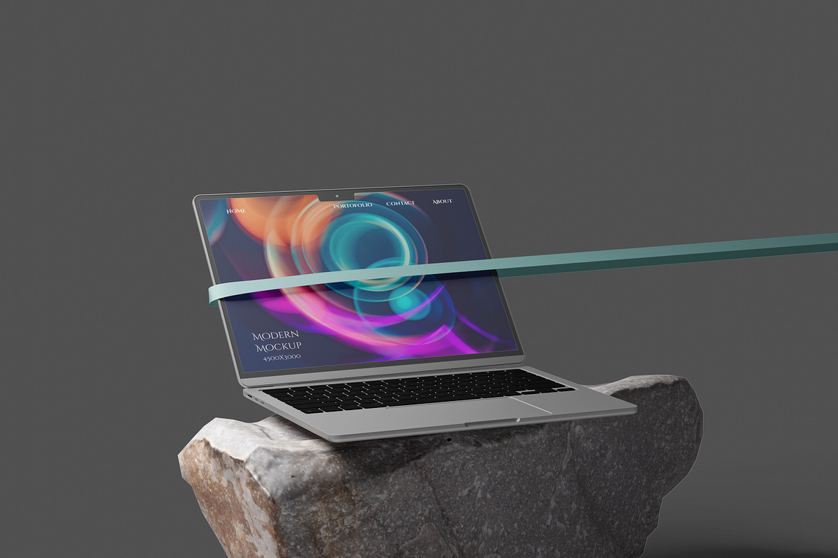 Laptop Mockup, a Mac Mockup by Akaimockup (Photo 3 of 5)