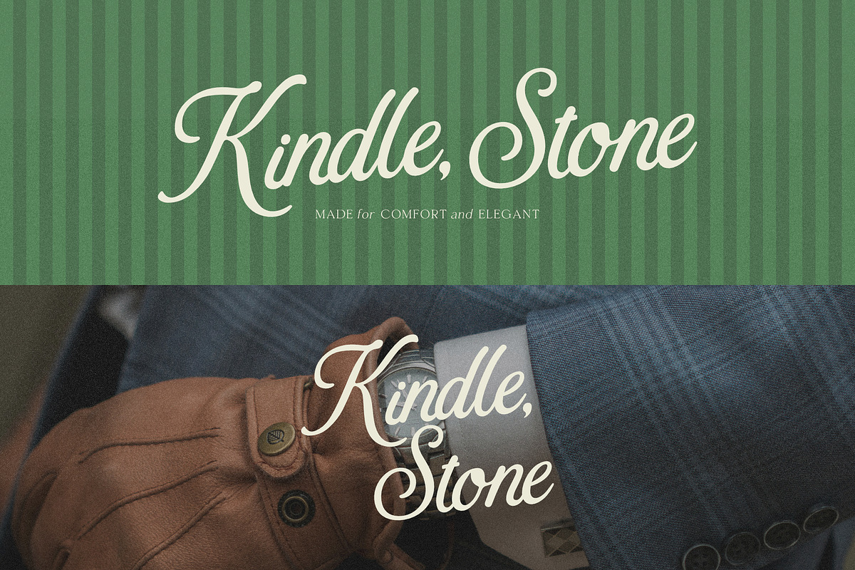 La Moire – The Retro Script Font, a Script Font by Modikstype (Photo 2 of 10)