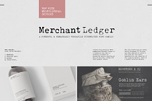 Merchant Ledger - Typewriter Family