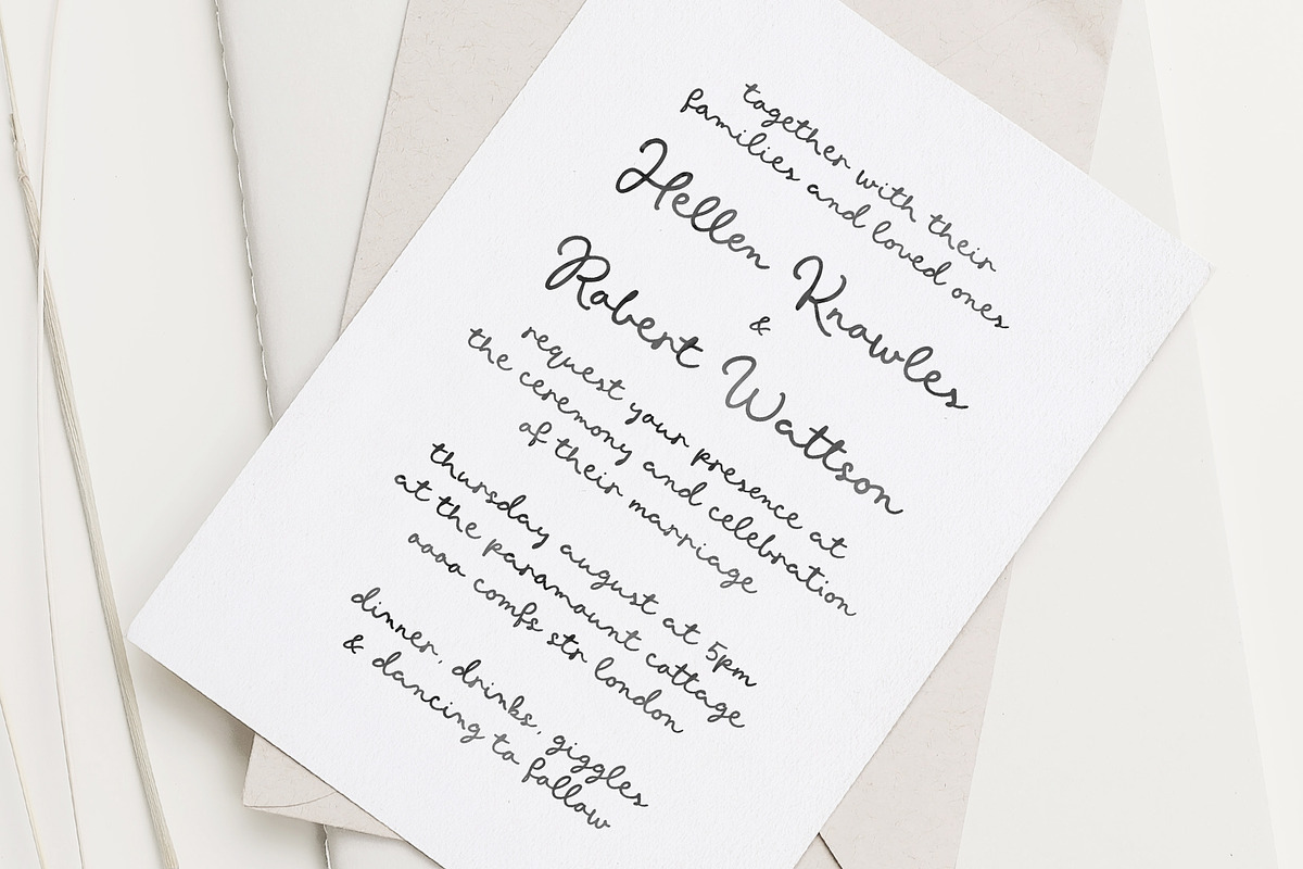 May Pearl | Handwritten Script, a Script Font by Pink Coffie (Photo 4 of 10)