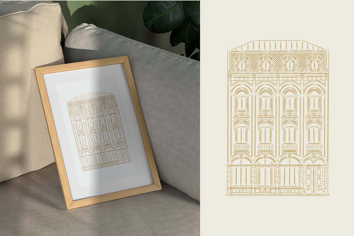 Hand drawn Vintage Houses, a Decorative Illustration by dariikos (Photo 12 of 13)