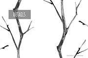 Wild Lines Branch Pattern, a Pattern Graphic by Gribanessa (Thumbnail 4 of 4)