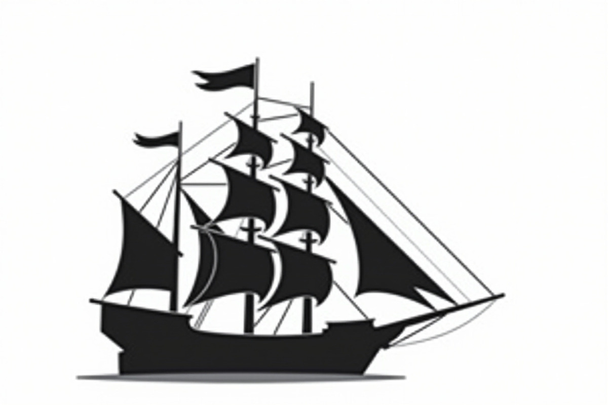 Classic Sailing Ship Vector Bundle, a Graphic by balal (Photo 9 of 11)
