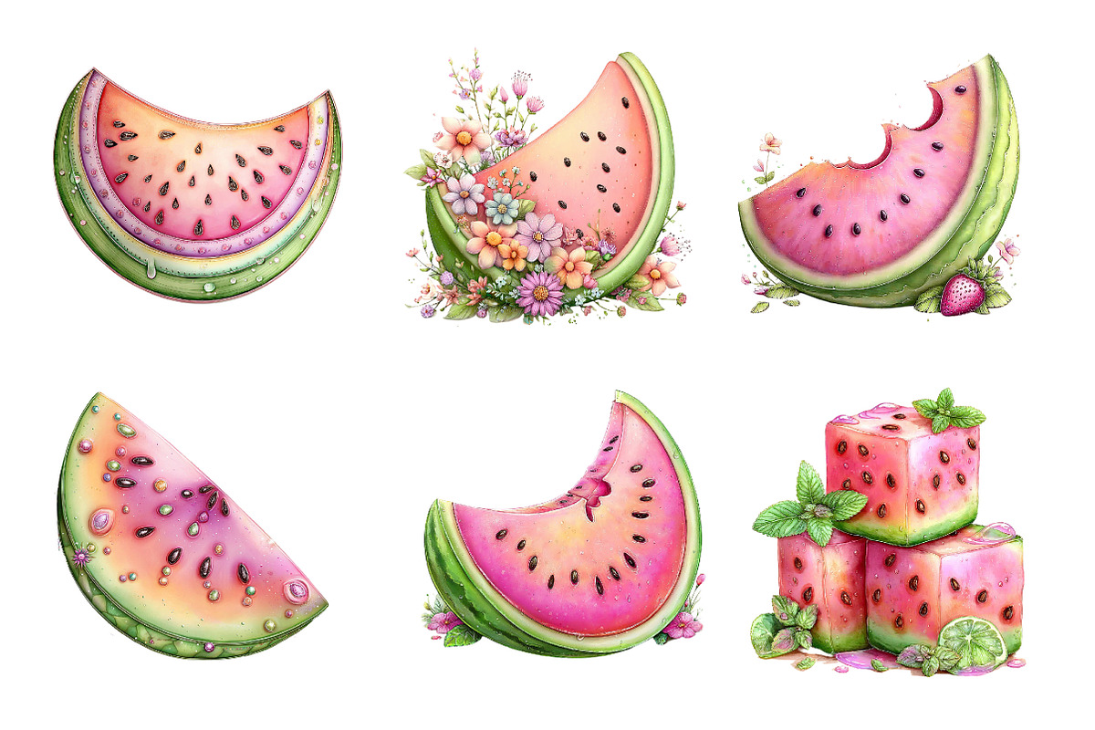 Summer Watermelon PNG, an Illustration by Designworld (Photo 2 of 4)