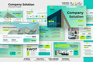 Company Solution - Google Slides, a Presentation Template by QR Design Studio