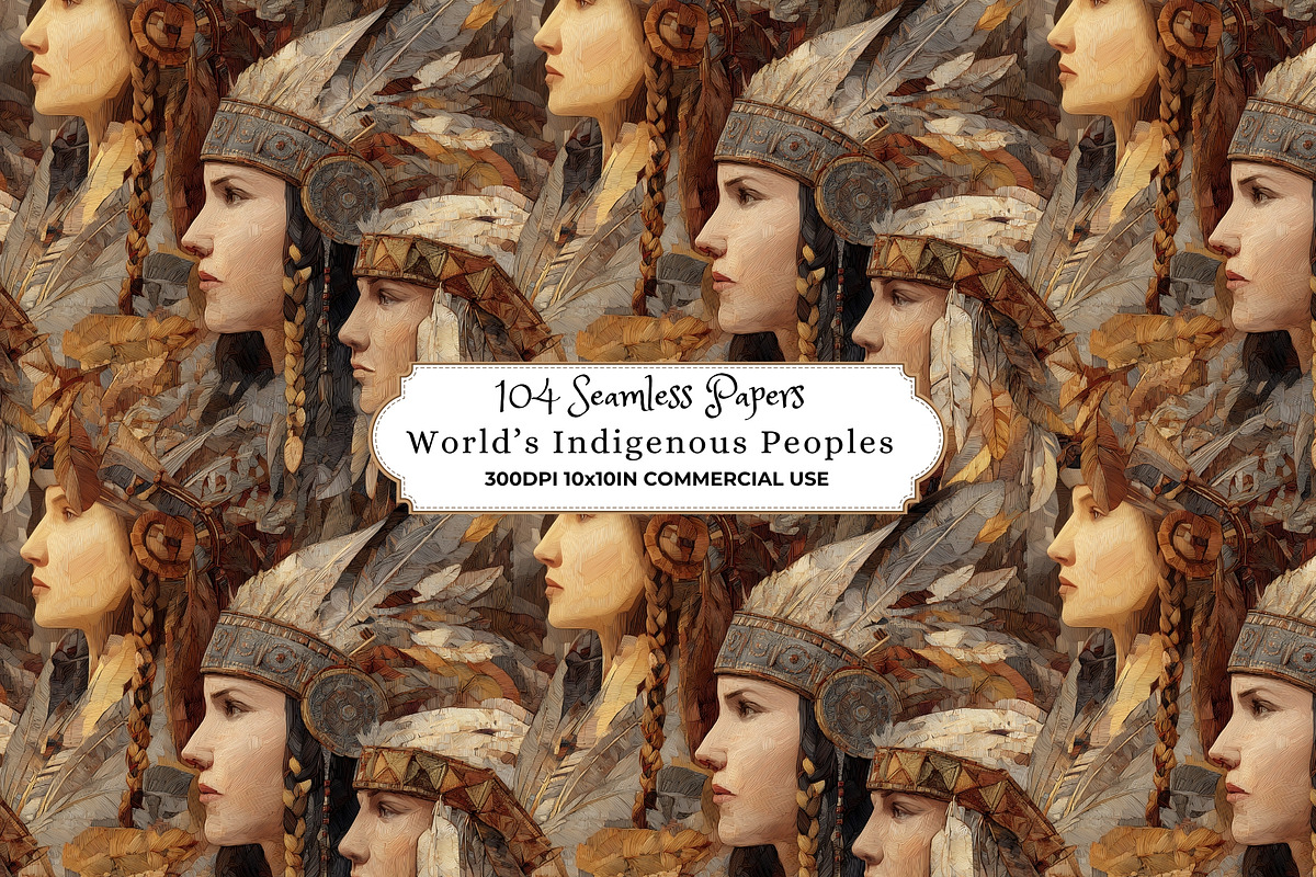 World’s Indigenous Peoples Patterns, a Pattern Graphic by Nicole Branger Art (Photo 10 of 38)