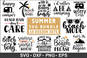 Summer Quotes SVG Bundle, Summer