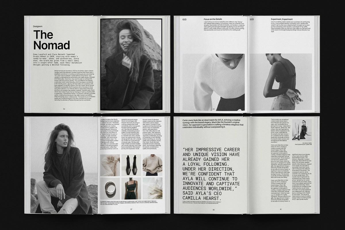 QUINN / Portfolio Magazine Template, a Brochure Template by Studio Dara (Photo 5 of 18)