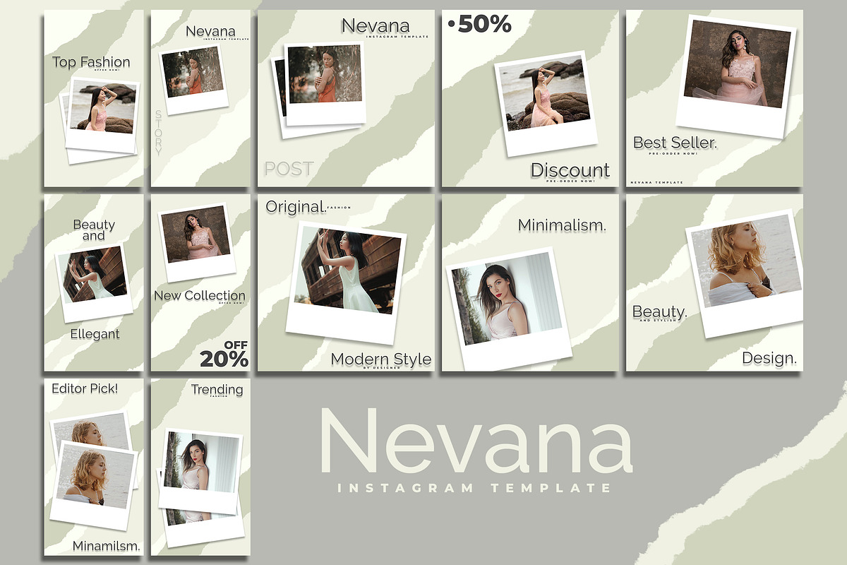 NEVANA - Instagram Template, a Social Media Template by Analogous (Photo 1 of 6)