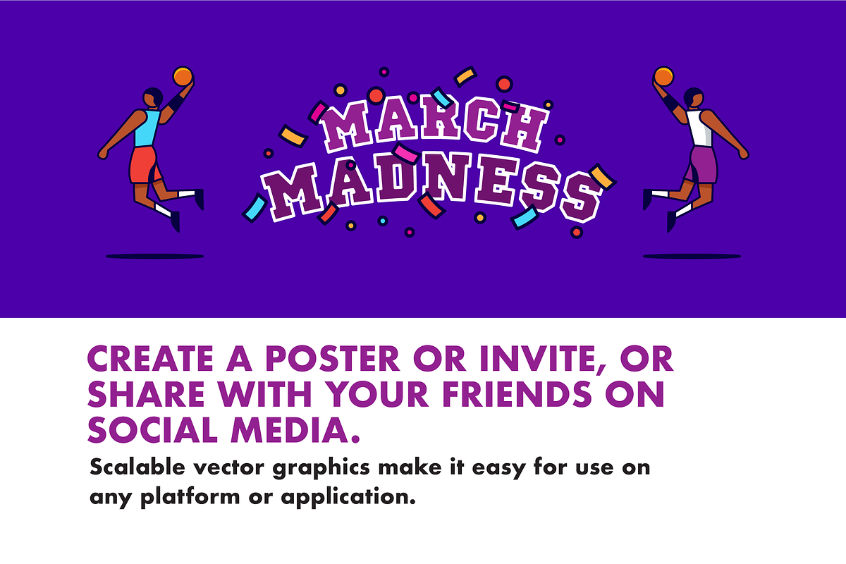 15 March Madness Icons, a Sport Illustration by Hello Mister Frank (Photo 4 of 4)