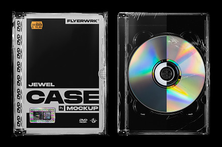 DVD Jewel Case Mockup, a Packaging Mockup by FLYERWRK