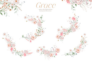 Wild Floral Illustrations - Grace