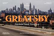 Greatsby + Extras, a Serif Font by The Good Store (Thumbnail 1 of 10)
