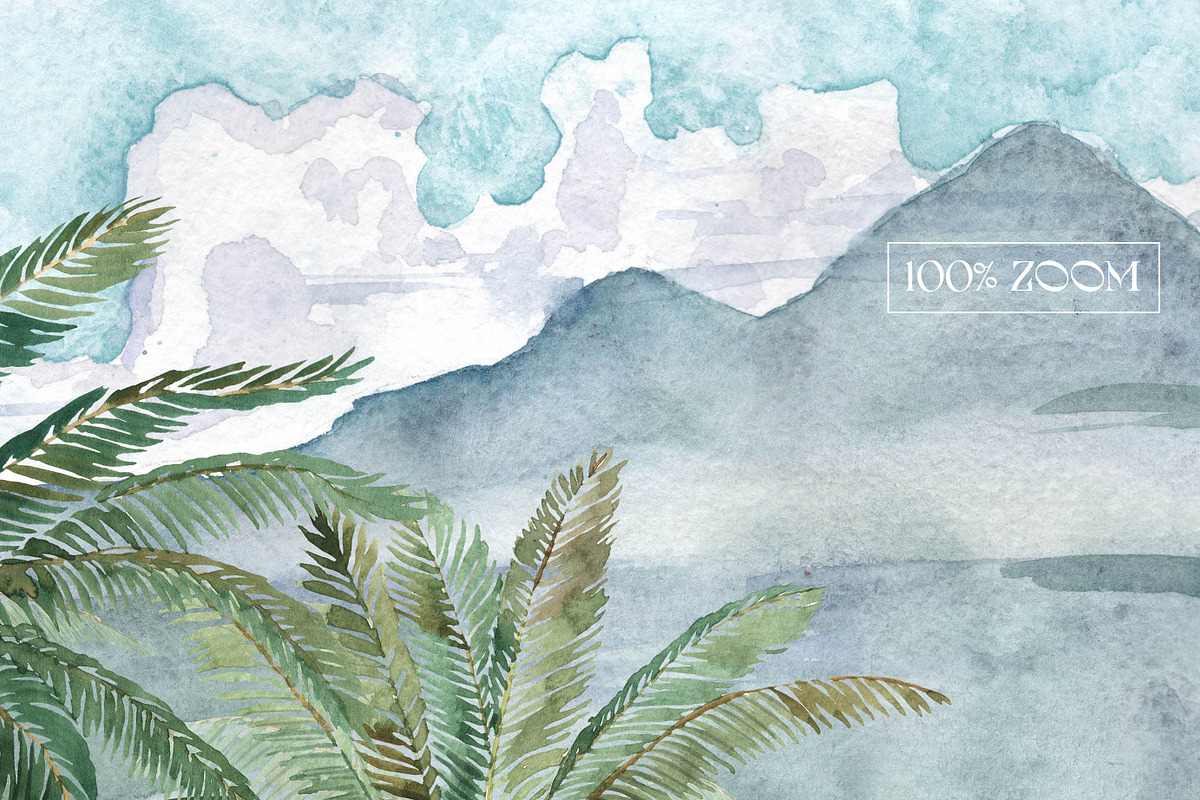 Equatorial. Tropical landscape, a Background Graphic by emeraldthue (Photo 4 of 17)