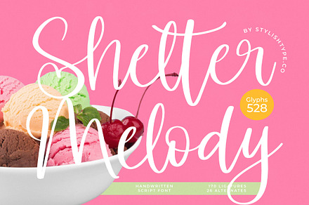 Shelter Melody Handwritten Script